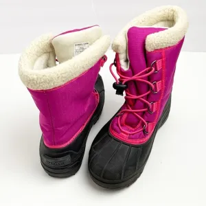 SOREL Cumberland Pink Toggle Closure Insulated Waterproof Boots, Size 5