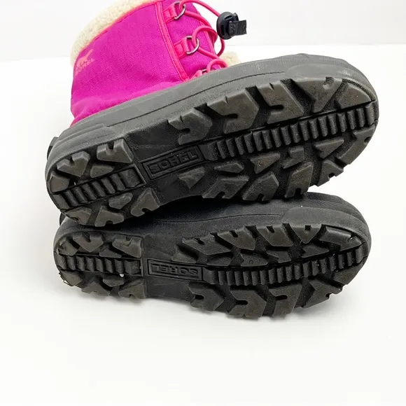 SOREL Cumberland Pink Toggle Closure Insulated Waterproof Boots, Size 5