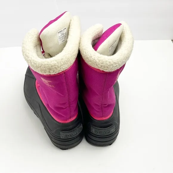 SOREL Cumberland Pink Toggle Closure Insulated Waterproof Boots, Size 5