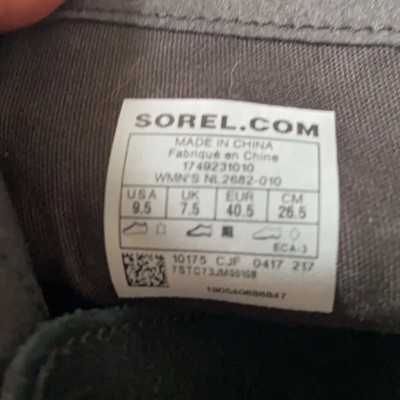 Sorel Farah Short Black Boots Size 9.5