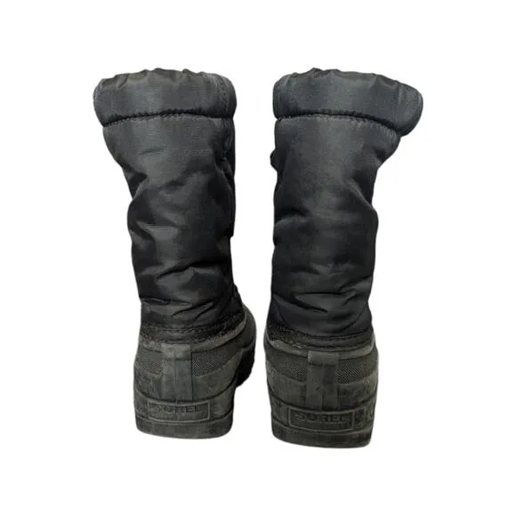 Sorel Flurry Waterproof Snow Boots Black Blue Youth 11 Boys Winterwear Outdoors