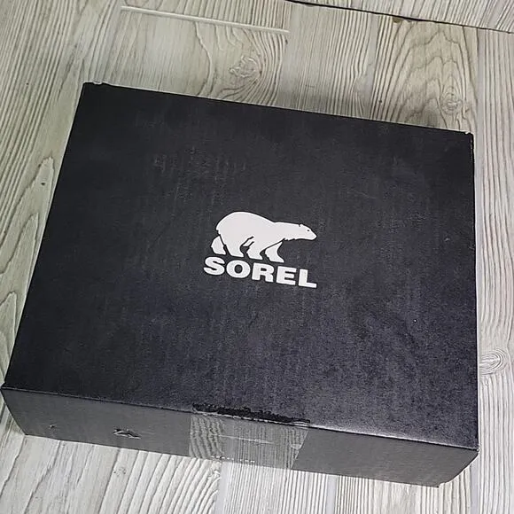Sorel Flurry Winter Snow Boots Green Black Waterproof Kids Toddler Size 9 NIB