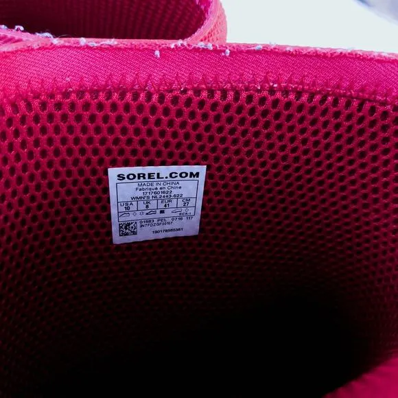 Sorel Joan Short Red Rain Boots Size 10