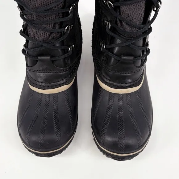 SOREL | Like New! Conquest Carly ll Tall Waterproof Duck Boots in Black | 7.5