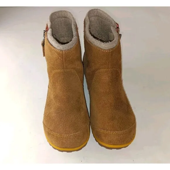 Sorel Meadow Women’s sz 8.5 Tan Brown Zip Waterproof Suede Boots NL2189 287