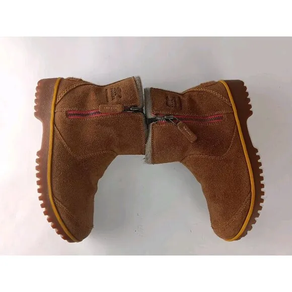 Sorel Meadow Women’s sz 8.5 Tan Brown Zip Waterproof Suede Boots NL2189 287