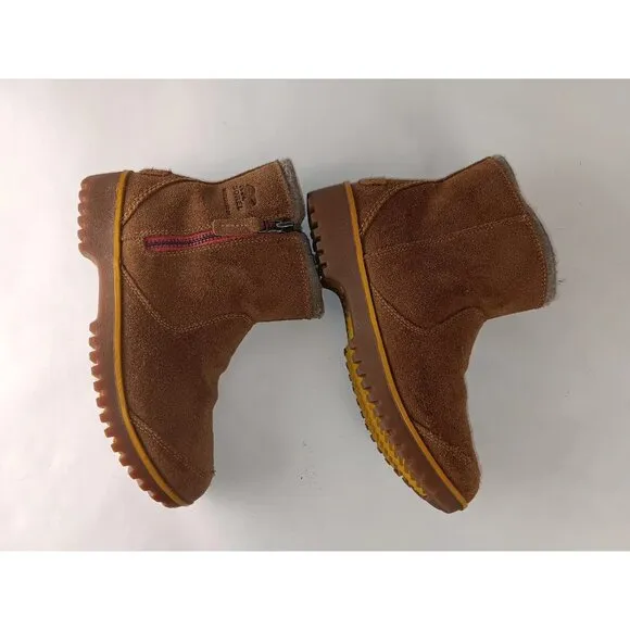 Sorel Meadow Women’s sz 8.5 Tan Brown Zip Waterproof Suede Boots NL2189 287