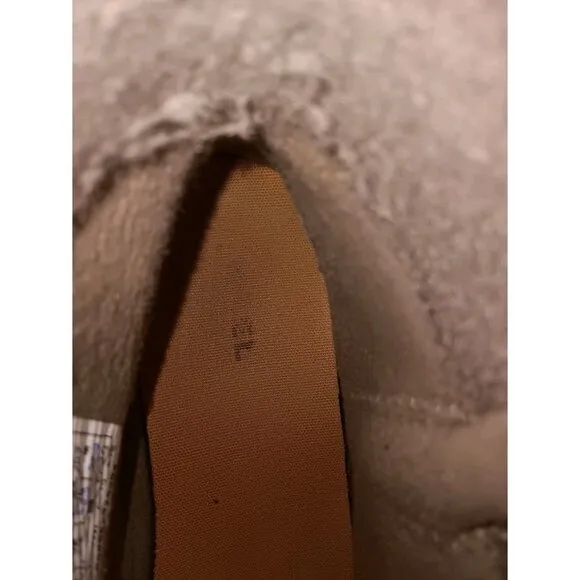 Sorel Meadow Women’s sz 8.5 Tan Brown Zip Waterproof Suede Boots NL2189 287