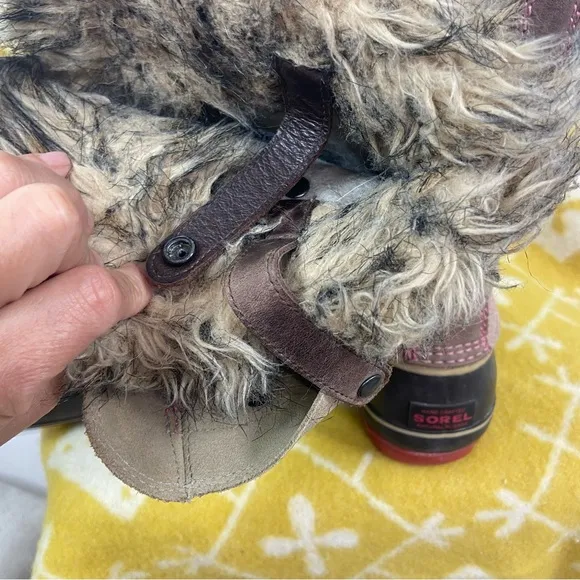 SOREL NL 1540-254 Joan of Arctic Size 9 Taupe Suede Tall Winter Boots Women's