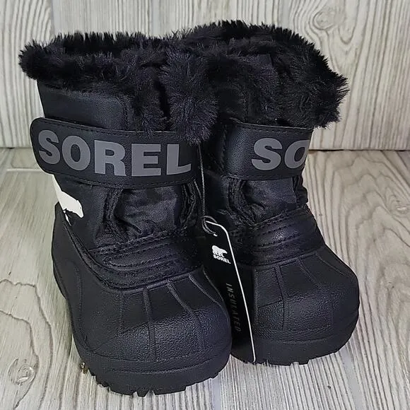 Sorel Snow Commander Winter Boots Kids Toddler Size 4 NEW