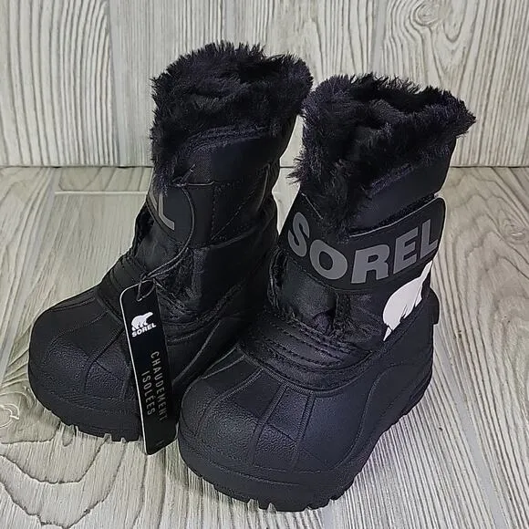 Sorel Snow Commander Winter Boots Kids Toddler Size 4 NEW
