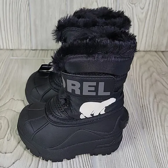 Sorel Snow Commander Winter Boots Kids Toddler Size 4 NEW