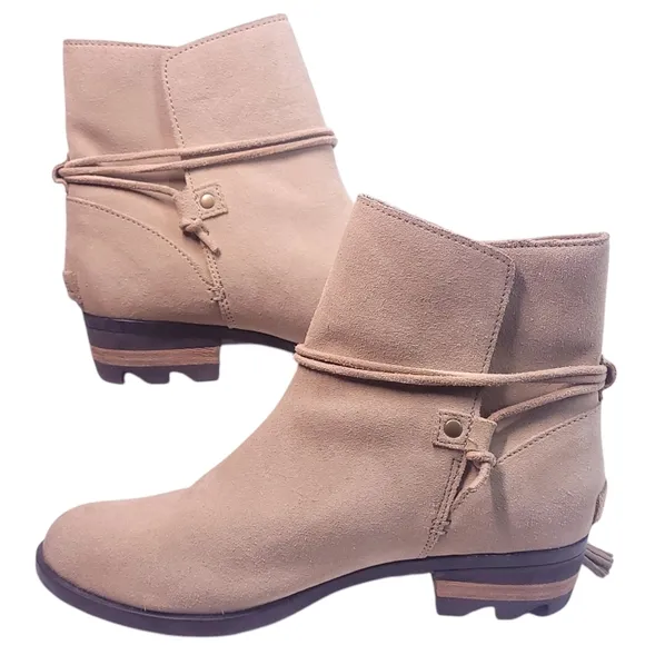 Sorel Tan Farah Short Waterproof Boots Womens 8.5