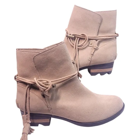 Sorel Tan Farah Short Waterproof Boots Womens 8.5