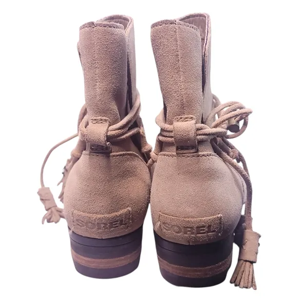 Sorel Tan Farah Short Waterproof Boots Womens 8.5
