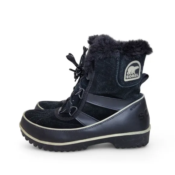 Sorel Tivoli II Lace Up Shorts Boots 8 Black