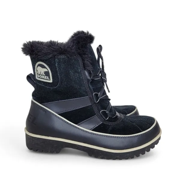 Sorel Tivoli II Lace Up Shorts Boots 8 Black