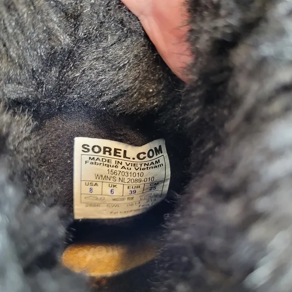 Sorel Tivoli II Lace Up Shorts Boots 8 Black