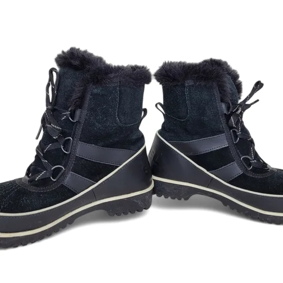 Sorel Tivoli II Lace Up Shorts Boots 8 Black