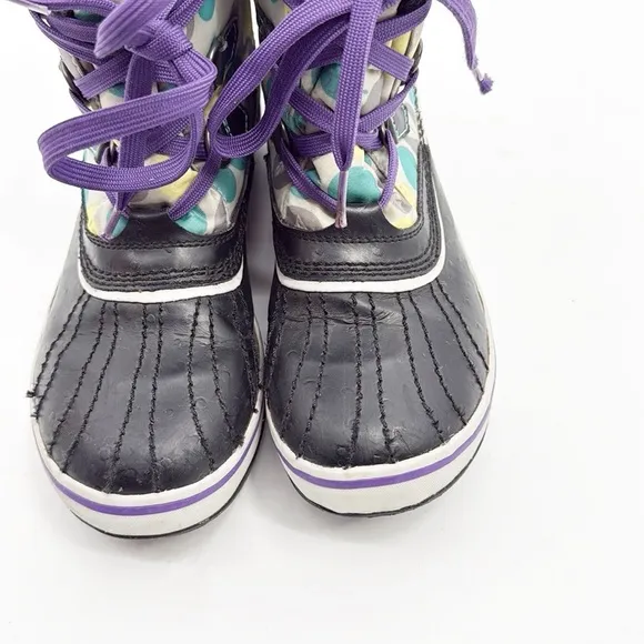 Sorel Tivoli Short boots Purple and Teal size 5