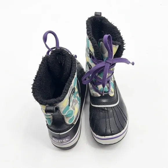 Sorel Tivoli Short boots Purple and Teal size 5