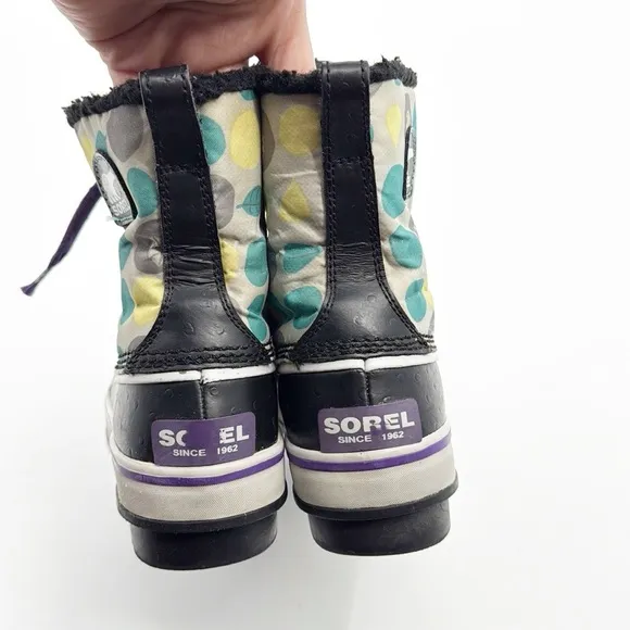 Sorel Tivoli Short boots Purple and Teal size 5