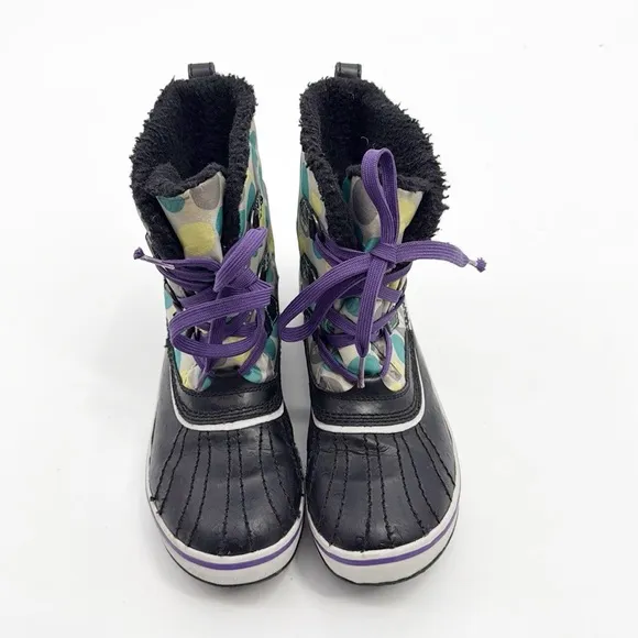 Sorel Tivoli Short boots Purple and Teal size 5