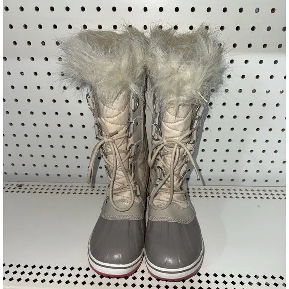Sorel Tofino II Womens WP Lined Insulated Winter Snow Boots Size 8 Cream Gray