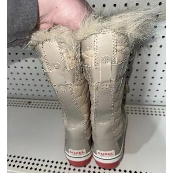 Sorel Tofino II Womens WP Lined Insulated Winter Snow Boots Size 8 Cream Gray