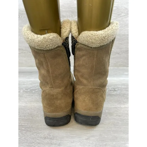 Sorel Waterfall NL1964-250 Women's 6.5 Brown Suede Leather Insulated Snow Boot