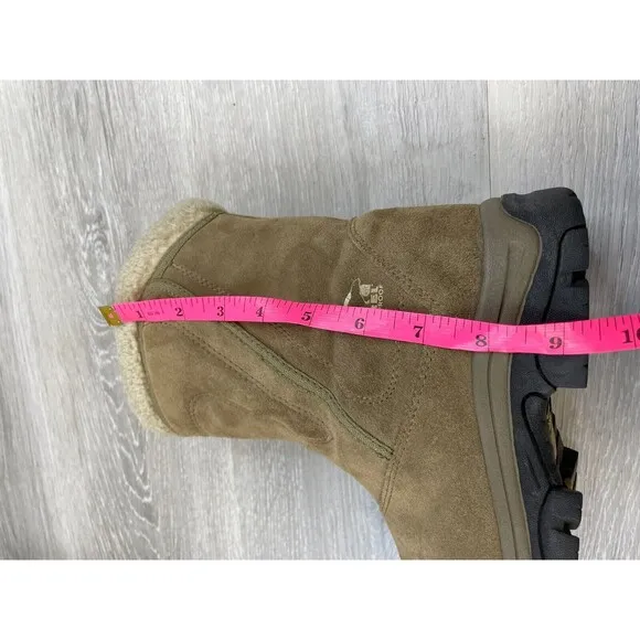 Sorel Waterfall NL1964-250 Women's 6.5 Brown Suede Leather Insulated Snow Boot
