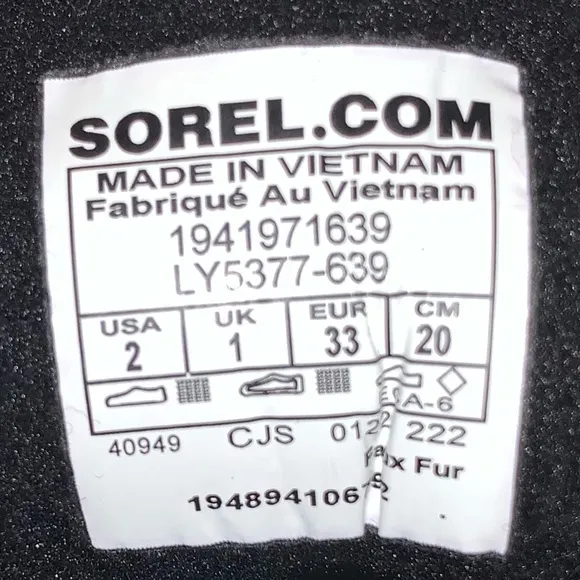 Sorel Whitney™ II Short Lace Boots-Size 2 New