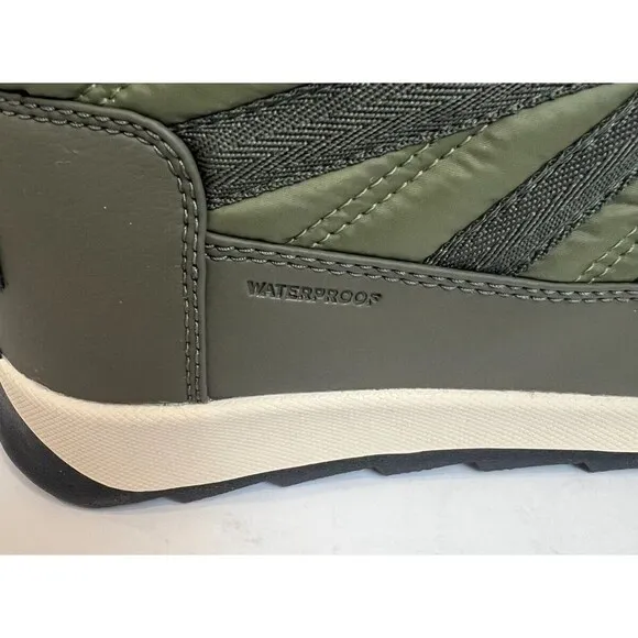 Sorel Womens Whitney Ii Short Lace Up Waterproof Boot Stone Green Winter Sz 9.5