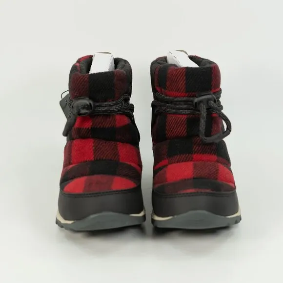 Sorel Women's Whitney Short 200g 'Red Dahlia' NL3439-660 Plaid Winter Booties