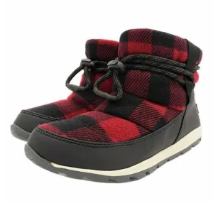 Sorel Women's Whitney Short 200g 'Red Dahlia' NL3439-660 Plaid Winter Booties