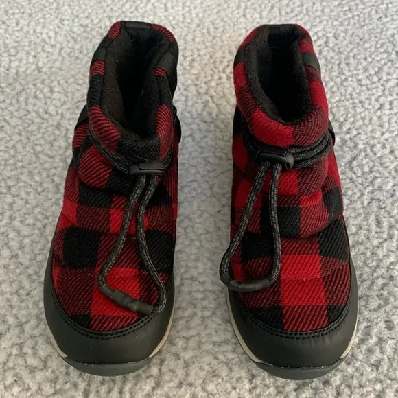 Sorel Women’s Whitney Short Red Dahlia Plaid Ankle Boots