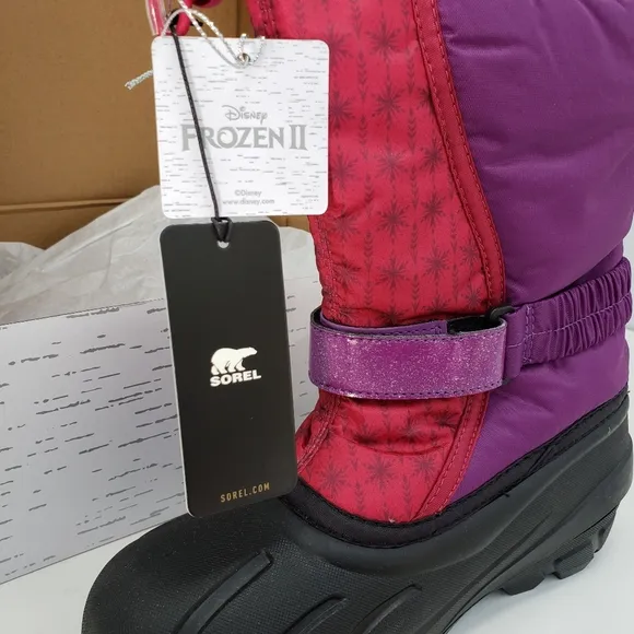 Sorel x Disney Frozen Winter Boots NWT Big Girls