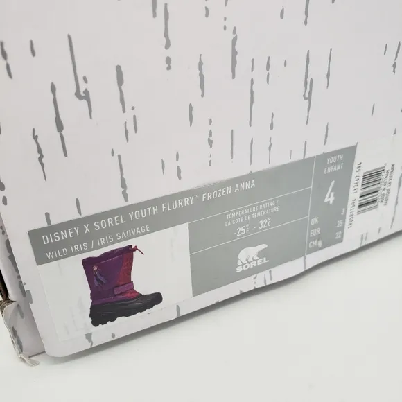 Sorel x Disney Frozen Winter Boots NWT Big Girls