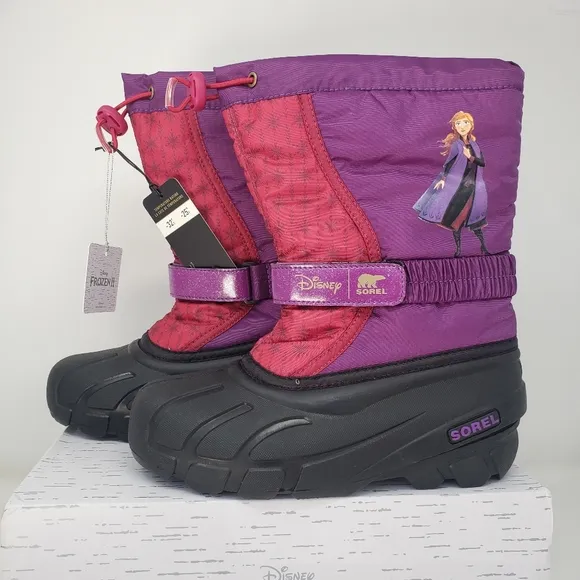 Sorel x Disney Frozen Winter Boots NWT Big Girls
