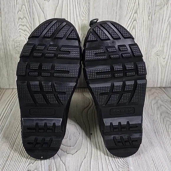 Sorel Youth Flurry Waterproof Snow Boots Spruce/Grill Kids Size 6 NEW