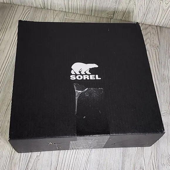 Sorel Youth Flurry Waterproof Snow Boots Spruce/Grill Kids Size 6 NEW