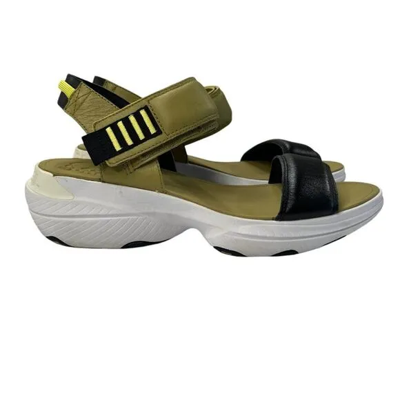 Sorel Women's Explorer Blitz Stride Sandals Olive Green Size 11