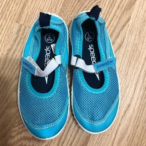 Speedo Blue Water Shoes Kids Toddler Blue Sz 9