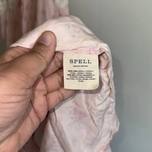 Spell Fleur Slip Dress Pink Champagne Preloved 3XL