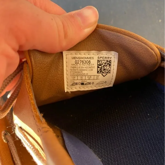 SPERRY Men’s Brown Topsider Lanyard CB Boat Shoes in Size 13