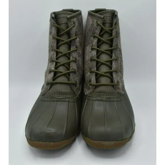 Sperry Mens Size 11.5 Water Resistant Saltwater Camo Duck Boots NO ORIG BOX