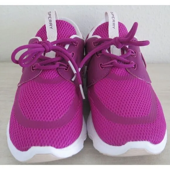 Sperry STS85682 Women's Sz 9.5 Magenta Topsider 7 Seas 3 Eye Boating Shoes $90 