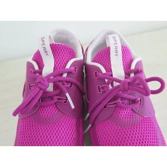 Sperry STS85682 Women's Sz 9.5 Magenta Topsider 7 Seas 3 Eye Boating Shoes $90 