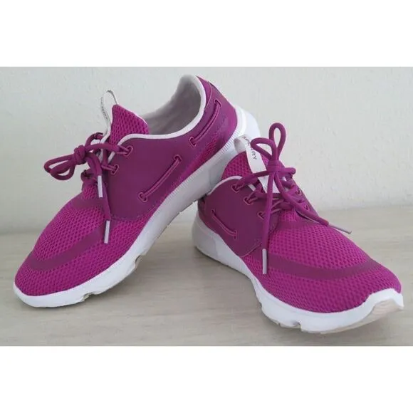 Sperry STS85682 Women's Sz 9.5 Magenta Topsider 7 Seas 3 Eye Boating Shoes $90 