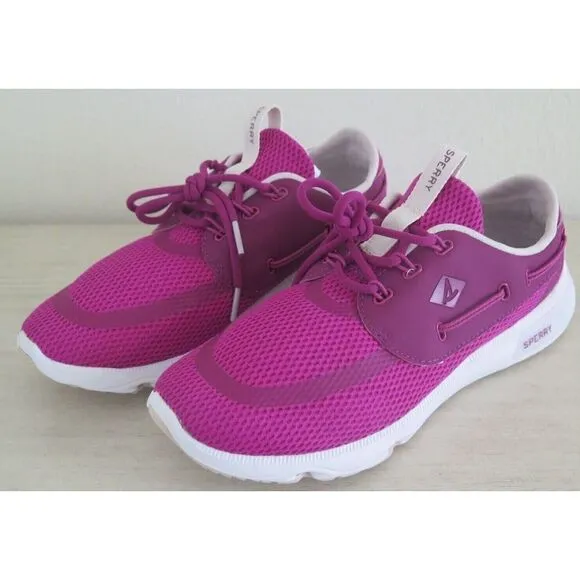 Sperry STS85682 Women's Sz 9.5 Magenta Topsider 7 Seas 3 Eye Boating Shoes $90 